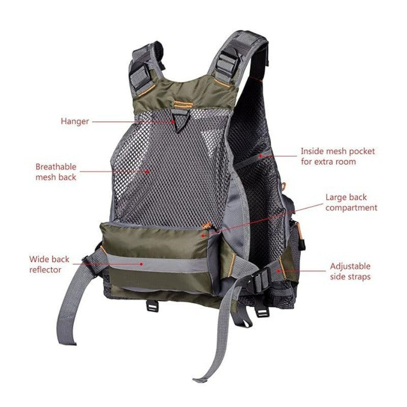 Tactical Fishing Utility Vest Bowlift