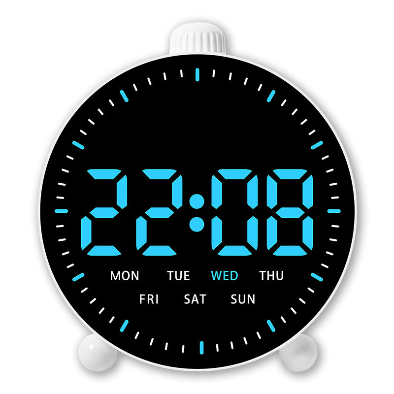 Digital Alarm Clock with LED Display Bowlift