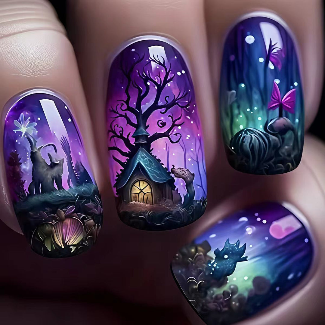 Mystic Fantasy Scene Nail Art Bowlift