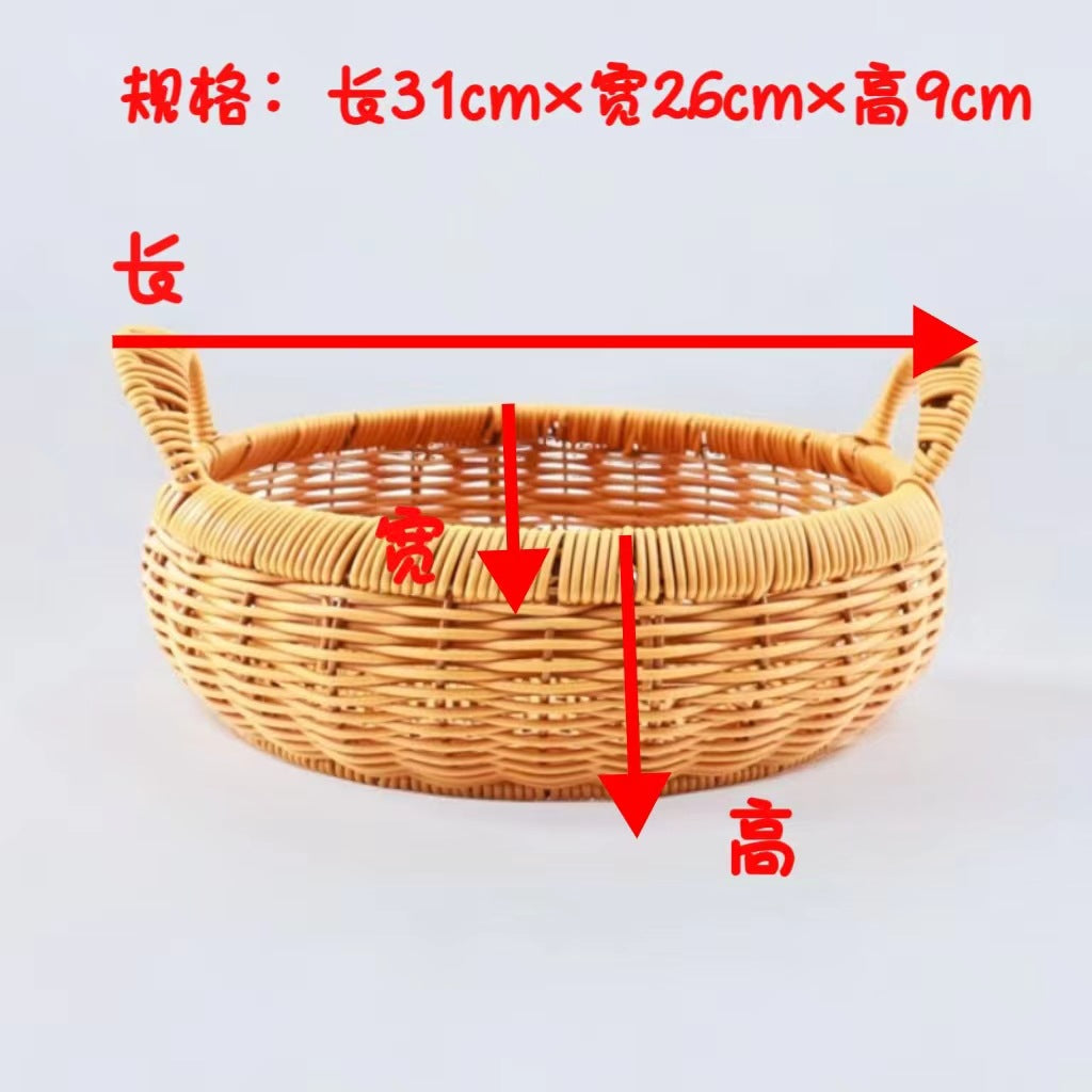 Women's storage basket with handle made of willow Bowlift