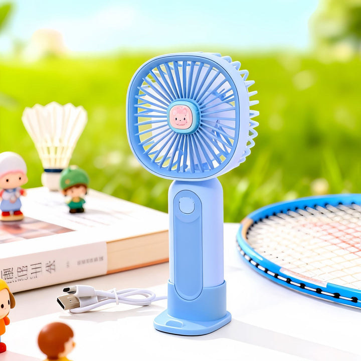 Women's Portable Handheld Fan with Ergonomic Design and USB Connection Bowlift