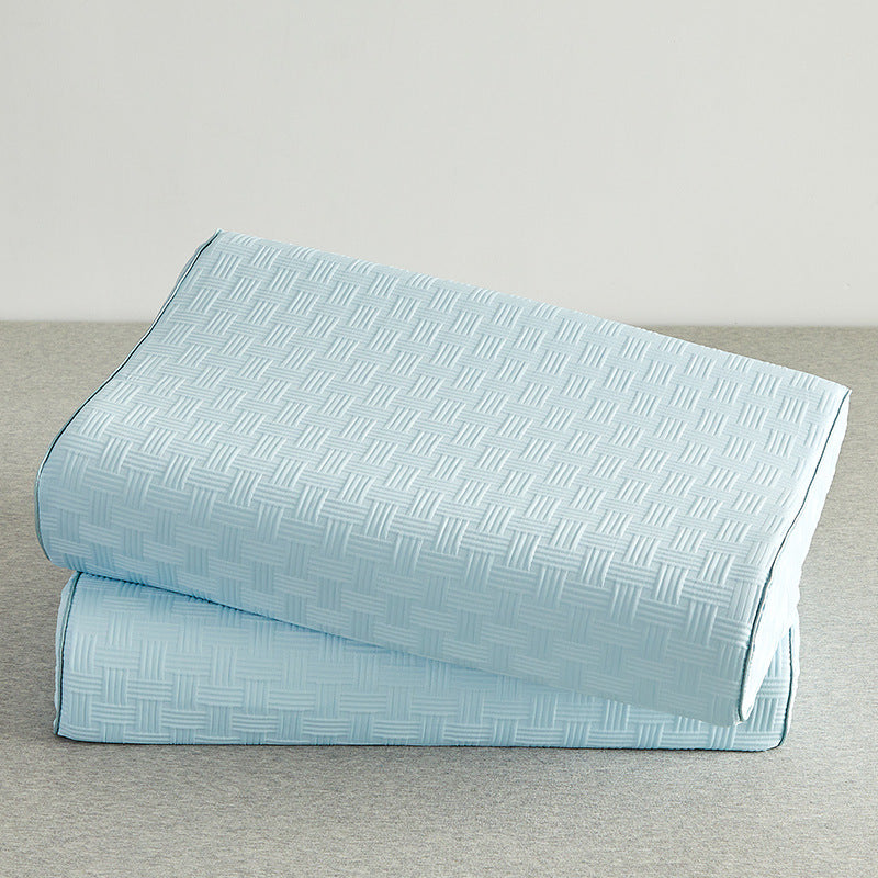 Orthopedic neck support pillow with ergonomic shape and ventilated cover Bowlift