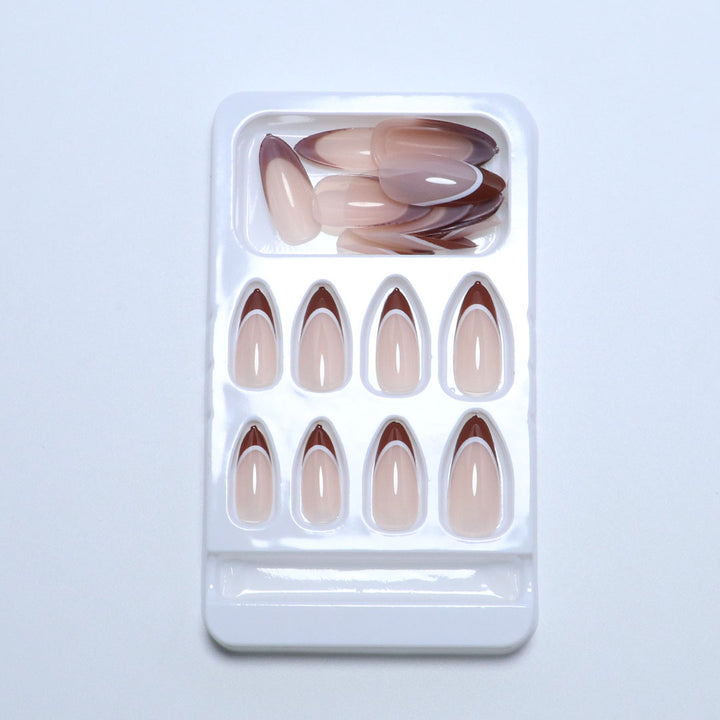 Premium Natural Finish Press-On Nail Tips Bowlift