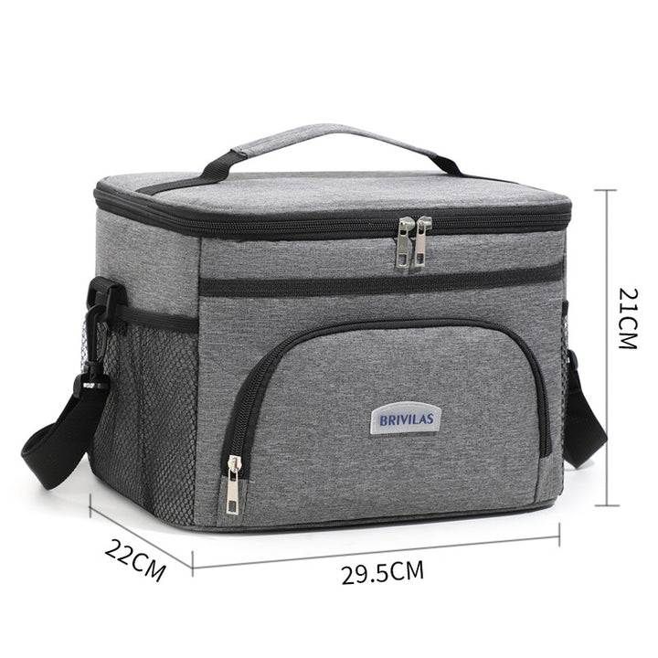 Insulated Multi-Pocket Lunch Cooler Bag