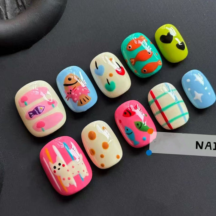 Playful Artistic Nail Art Design Set Bowlift
