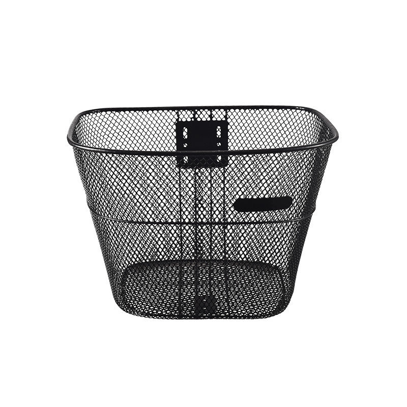 front-mount mesh bicycle basket with universal bracket Bowlift