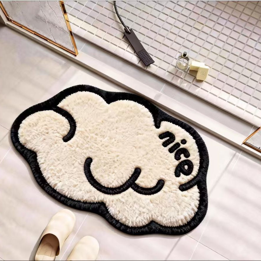 Nautical-Themed Plush Bath Mat