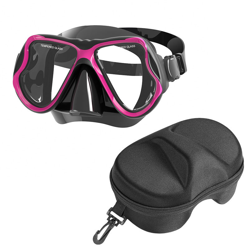 Diving mask with wide field of vision and comfortable wearing comfort Bowlift