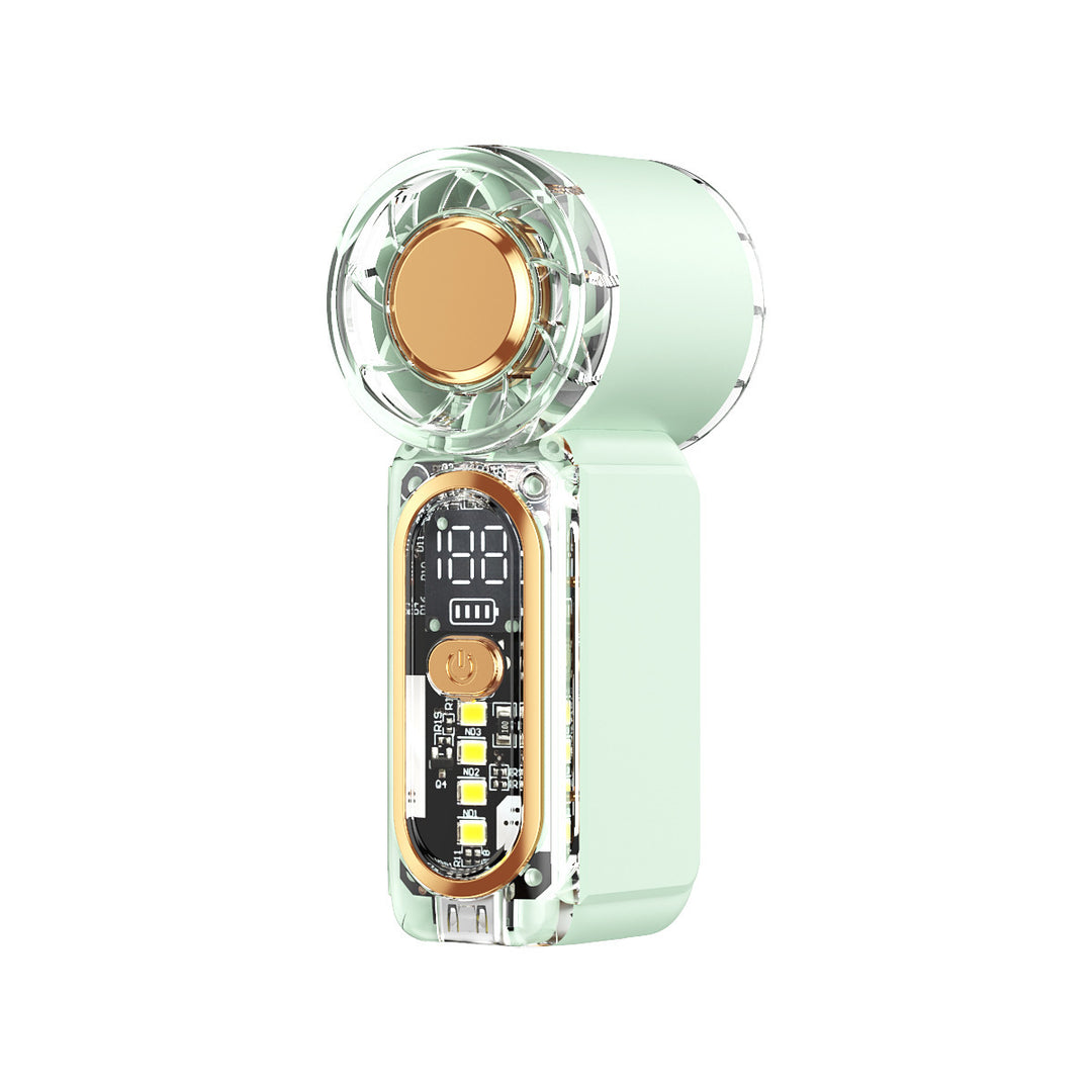 Ladies portable high-performance fan with LED display Bowlift