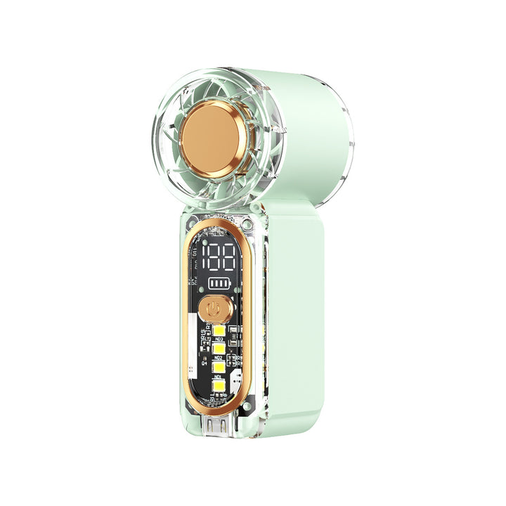Ladies portable high-performance fan with LED display Bowlift