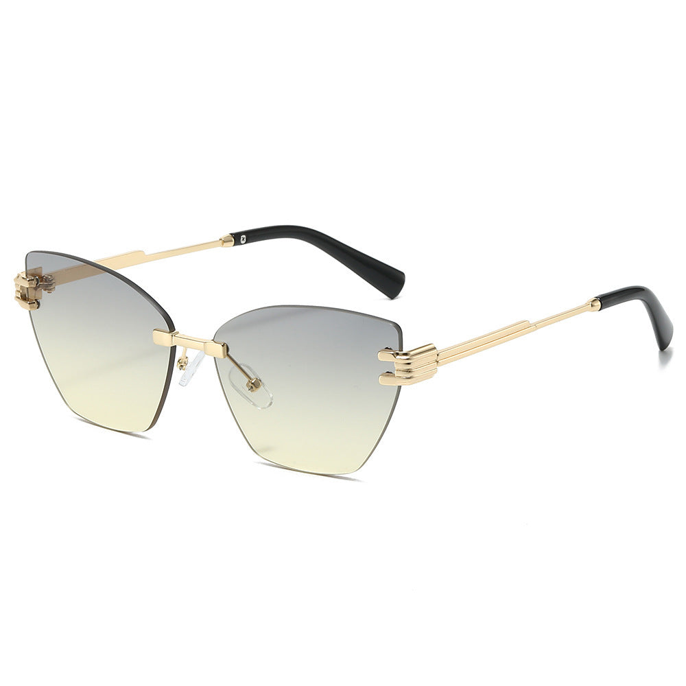 High-Fashion Gradient Shield Sunglasses Bowlift