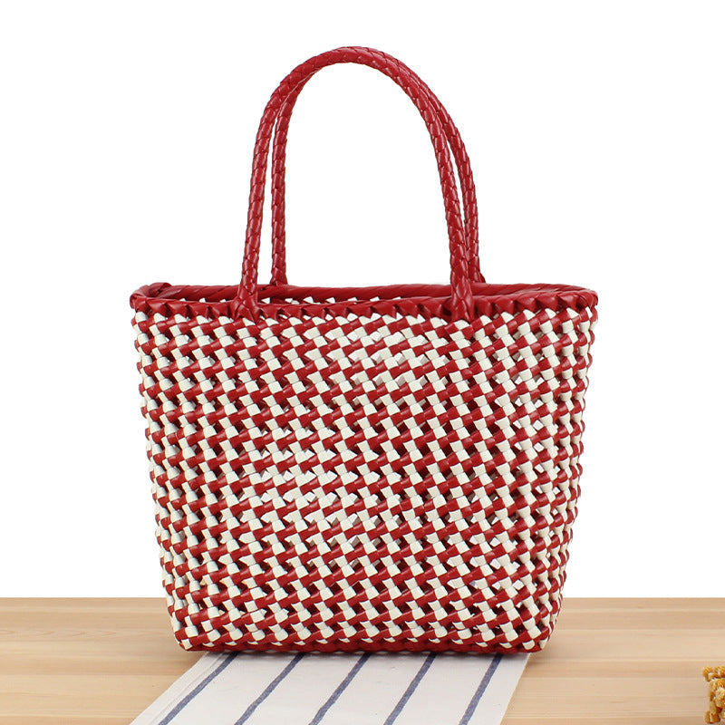 Large Tote Bag Made of Woven Material Bowlift