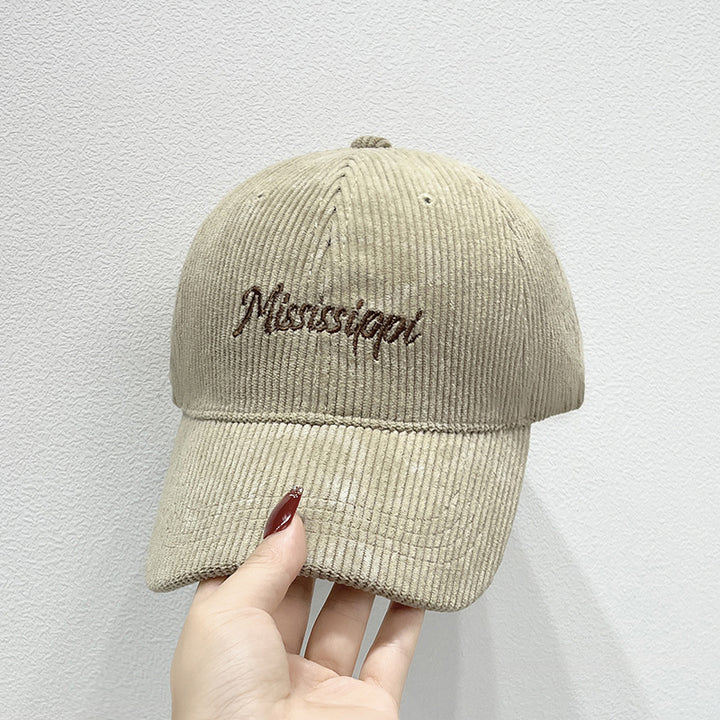 Women's Corduroy Visor Cap Bowlift