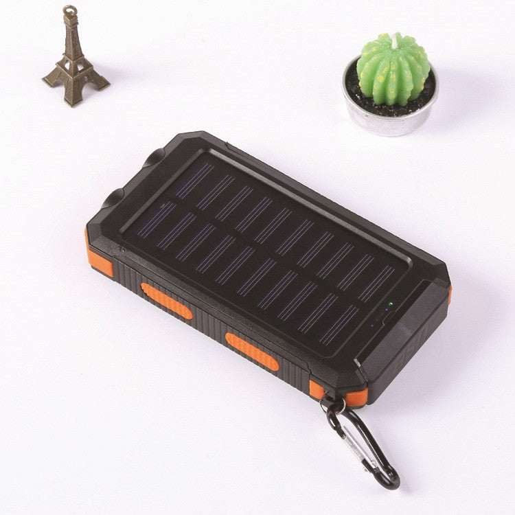 Solar charger with integrated compass and LED flashlight Bowlift