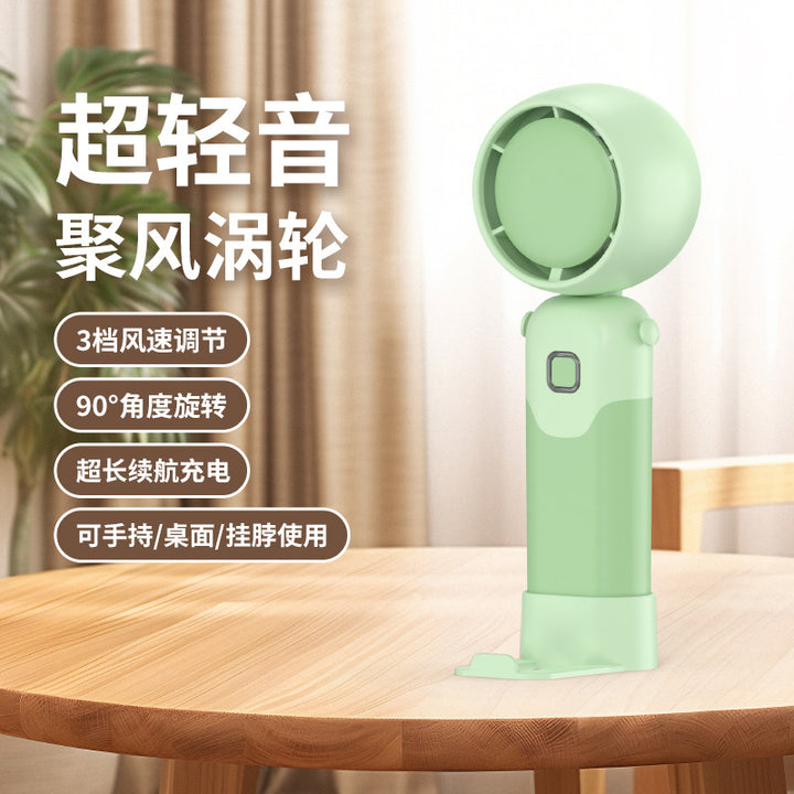 Ladies portable mini-handheld fan with multiple adjustable tilt angles Bowlift