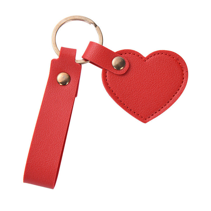 Women Keychain Bowlift Heart Shape Made of High-Quality Artificial Leather