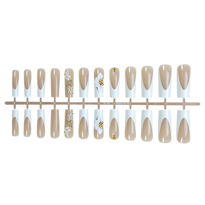 Elegant Press-On Nail Set Bowlift