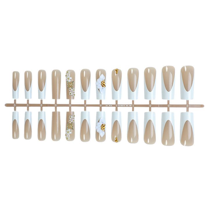 Elegant Press-On Nail Set Bowlift