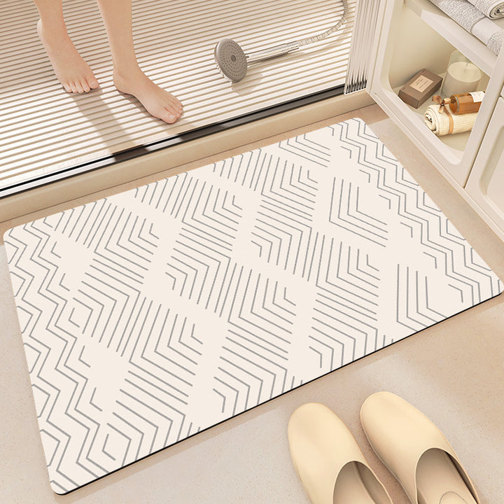 Artistic Cat-Themed Bath Mat Bowlift