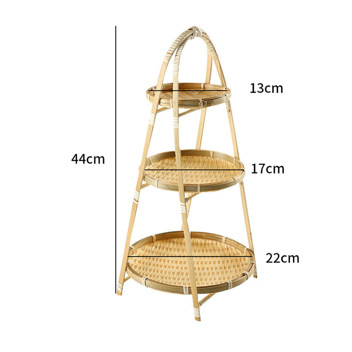 Tiered Woven Serving Stand Bowlift