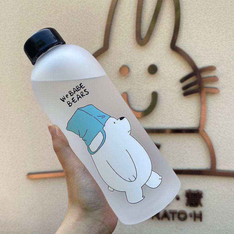 Women's creative drinking bottle with playful panda design Bowlift