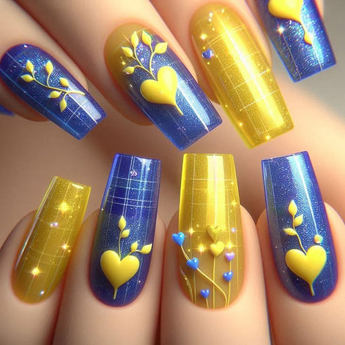 Heart-Inspired Decorative Nail Art Bowlift