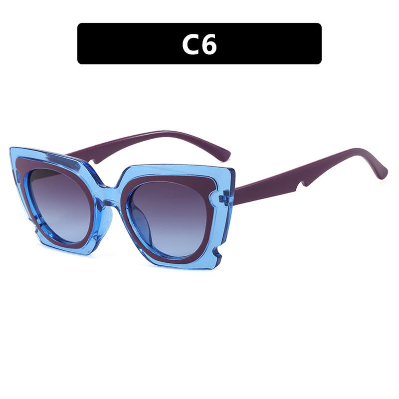 Women's oversized sunglasses with extravagant frame and UV protection Bowlift