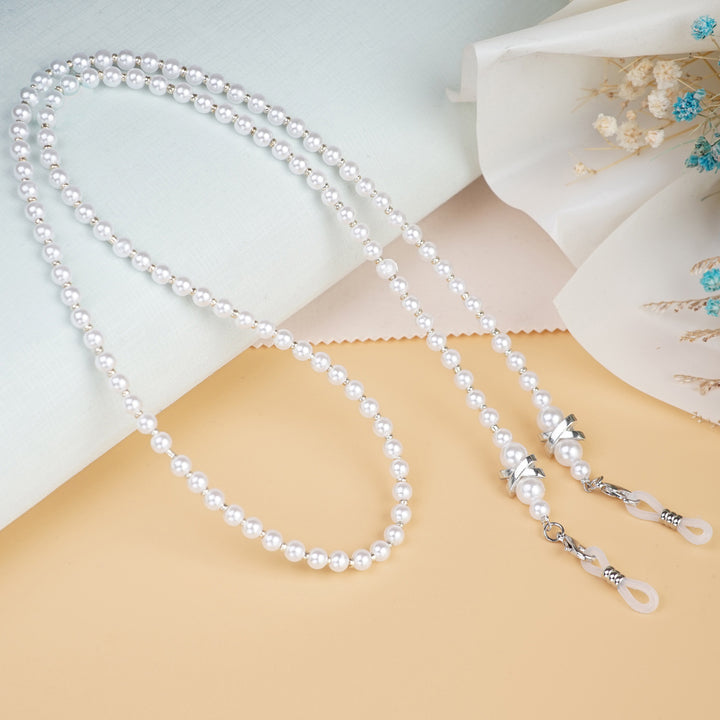 Elegant Faux Pearl Eyewear Chain Bowlift