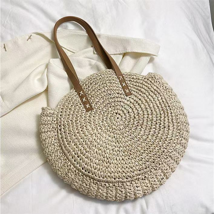 Round Macrame Beach Bag Bowlift