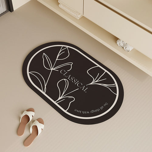 Stylish Oval Bath Mat Bowlift