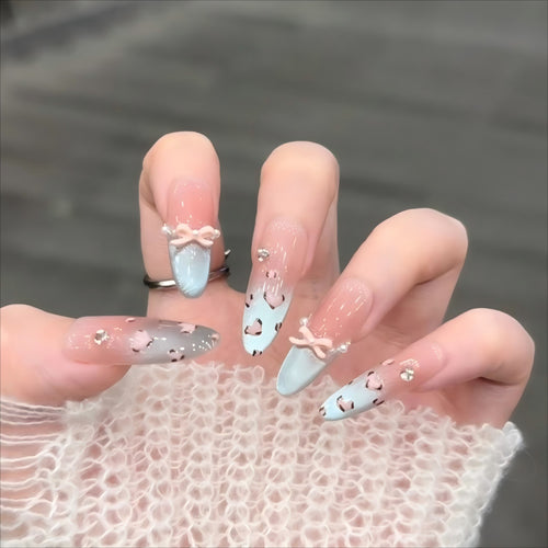 Artistic Decorative Press-On Nail Tips Bowlift