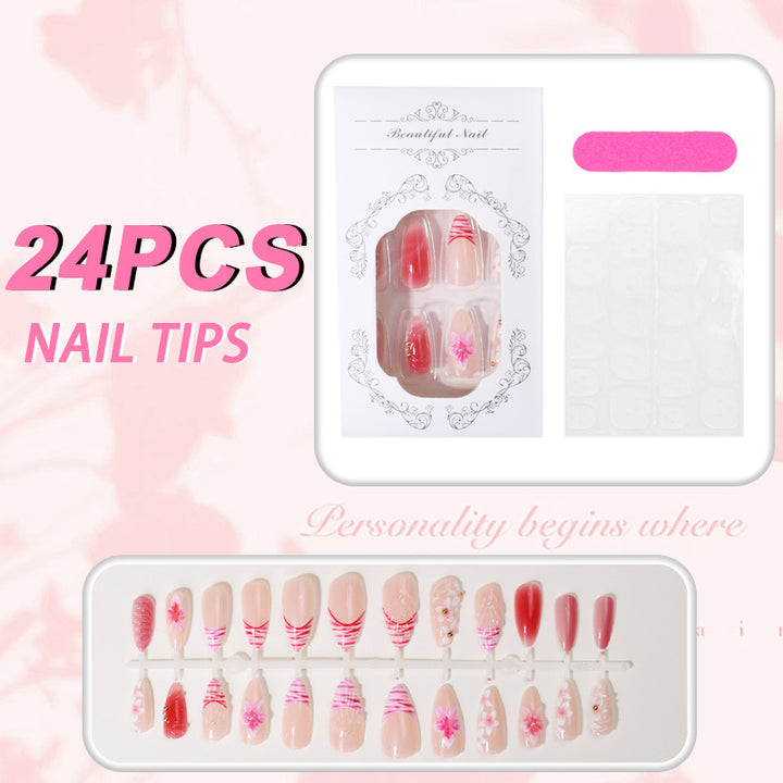 Floral Art Press-On Nail Tips Collection Bowlift