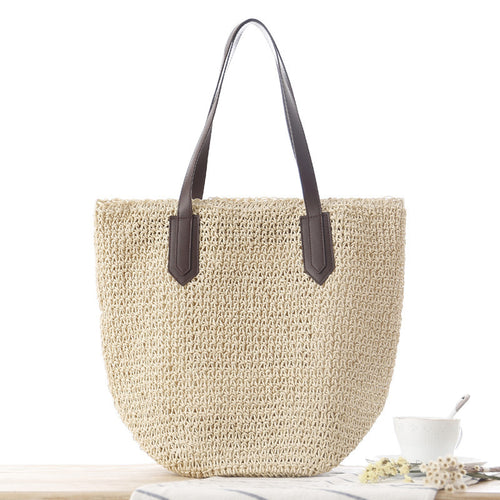 Beach bag with modern macrame design Bowlift