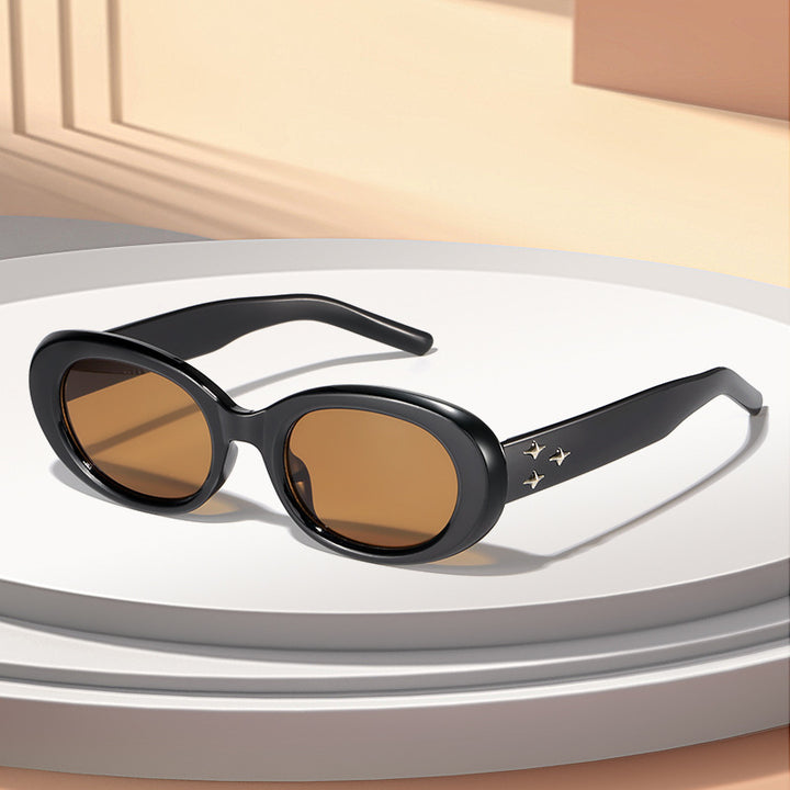 Retro Oval Frame Sunglasses Bowlift