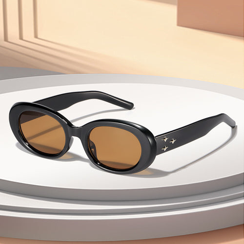 Retro Oval Frame Sunglasses Bowlift