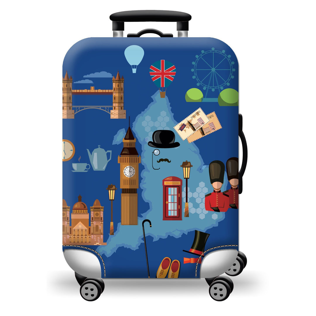Unisex hard-shell luggage with trendy dog motif Bowlift