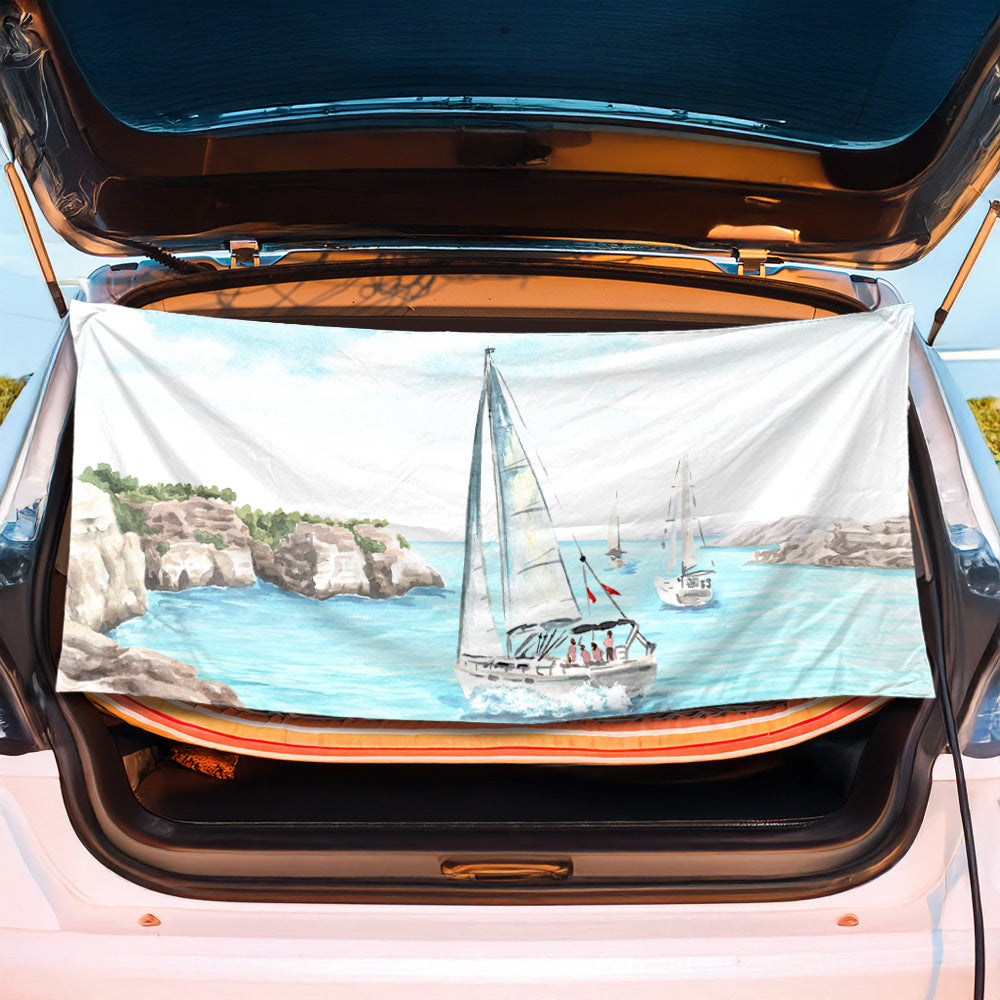 Trunk mat in creative flamingo design Bowlift