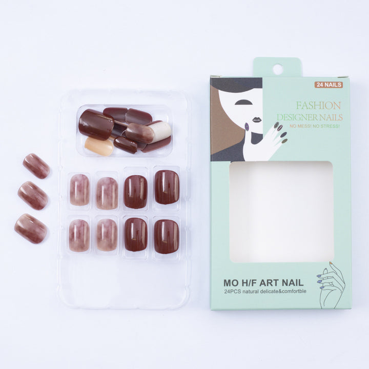 Nail set with elegant gradient and stylish surfaces Bowlift