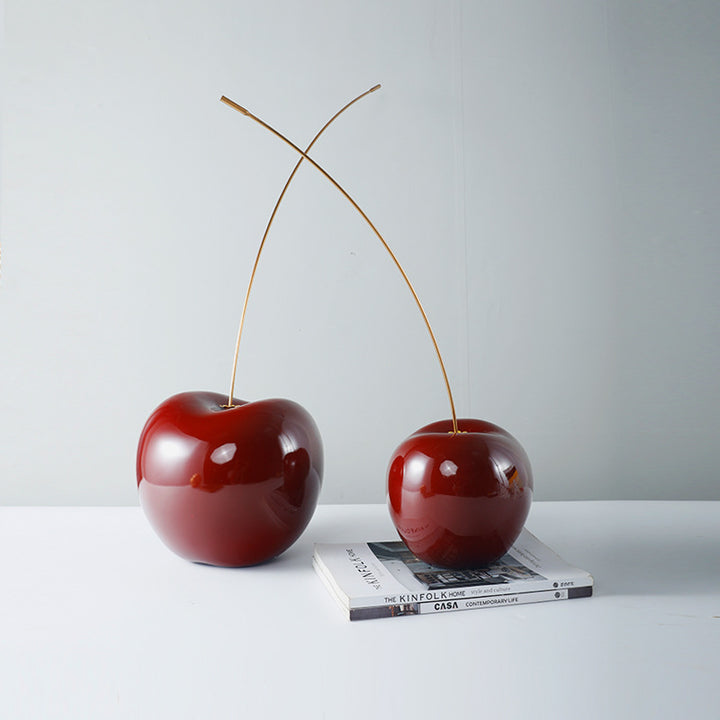 Decorative Cherry Fruit Sculpture