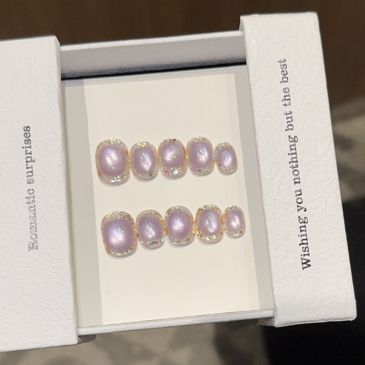 High-quality artificial nail tips with shimmering effect Bowlift