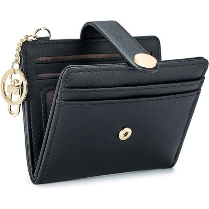 Compact card holder with keychain Bowlift