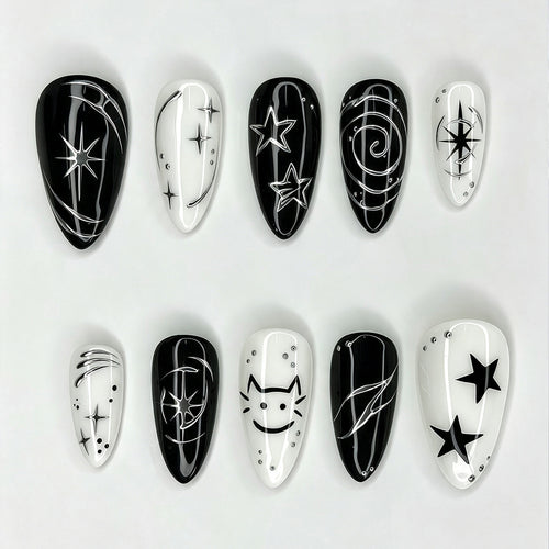 Exclusive Nail Design Set with Artistic Motifs Bowlift