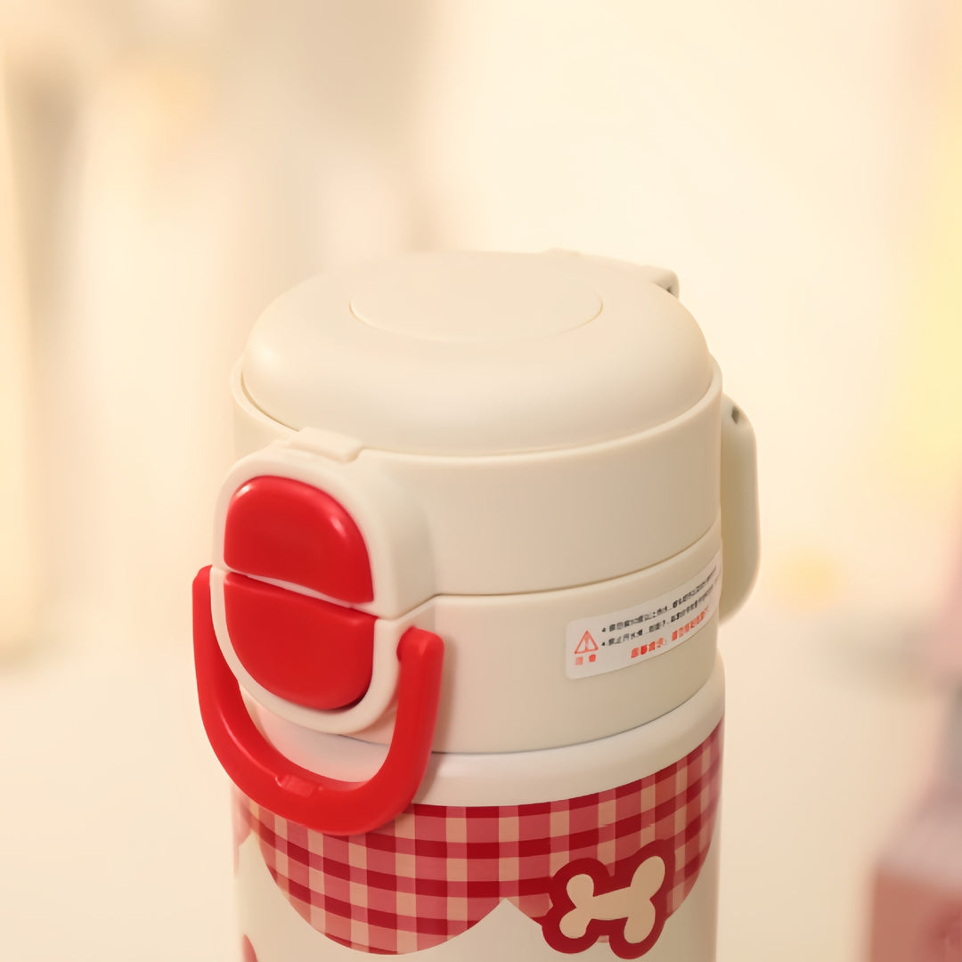 Ladies Insulated Drinking Bottle with Playful Design Bowlift