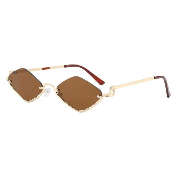 Women's fashionable square sunglasses with luxurious metal frame Bowlift