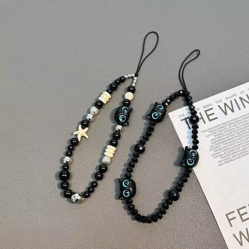Decorative Beaded Charm Phone Strap Bowlift