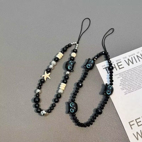 Decorative Beaded Charm Phone Strap Bowlift