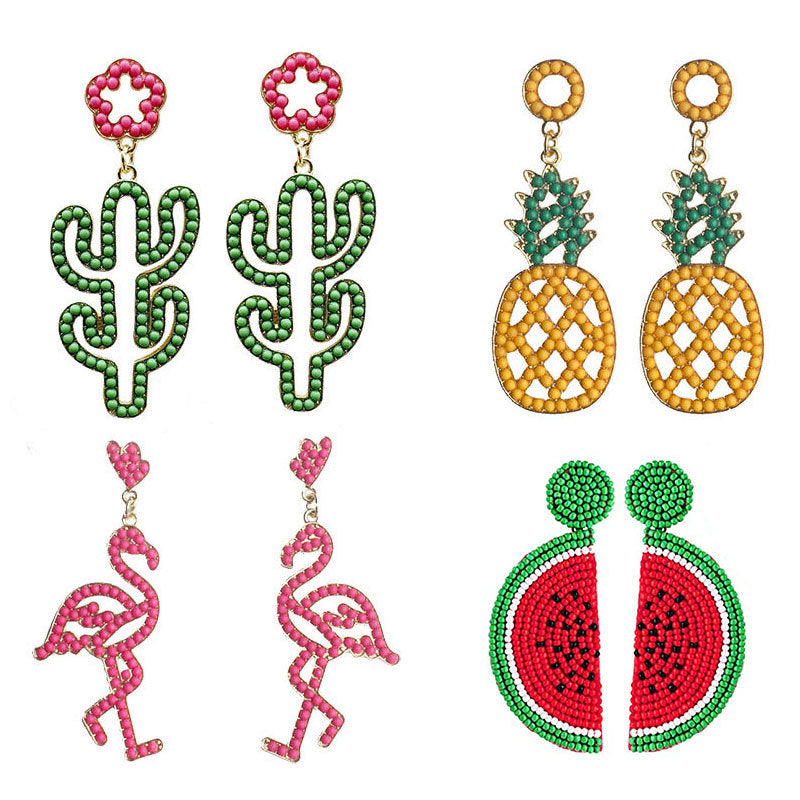 Pineapple-Themed Dangle Earrings Bowlift