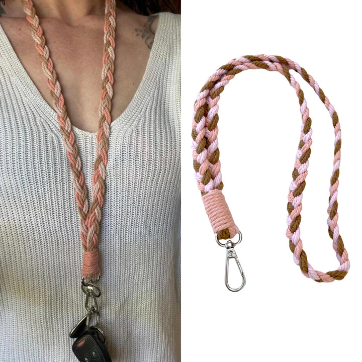 Braided Cotton Dog Leash Bowlift