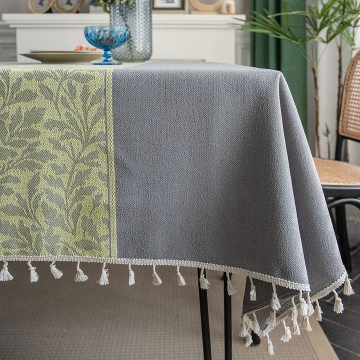 Textured Woven Decorative Tablecloth