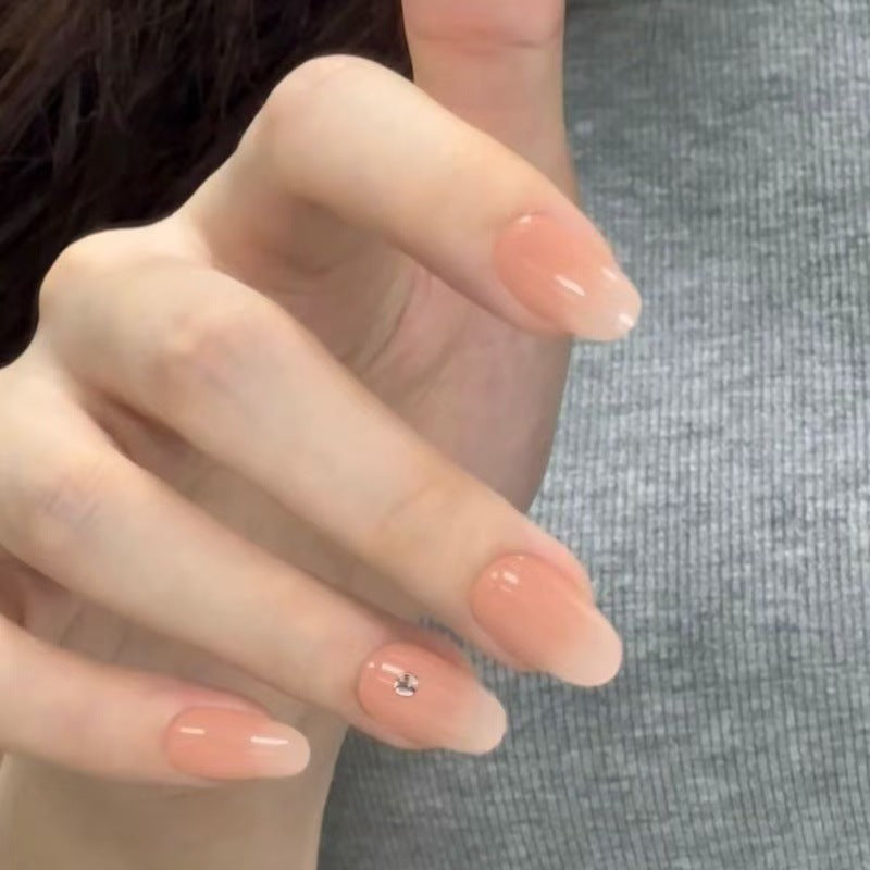 Elegant Almond-Shaped Press-On Nail Extensions Bowlift